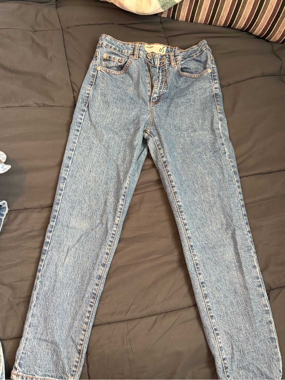 Garage Light Blue Straight-Leg Women's Jeans
